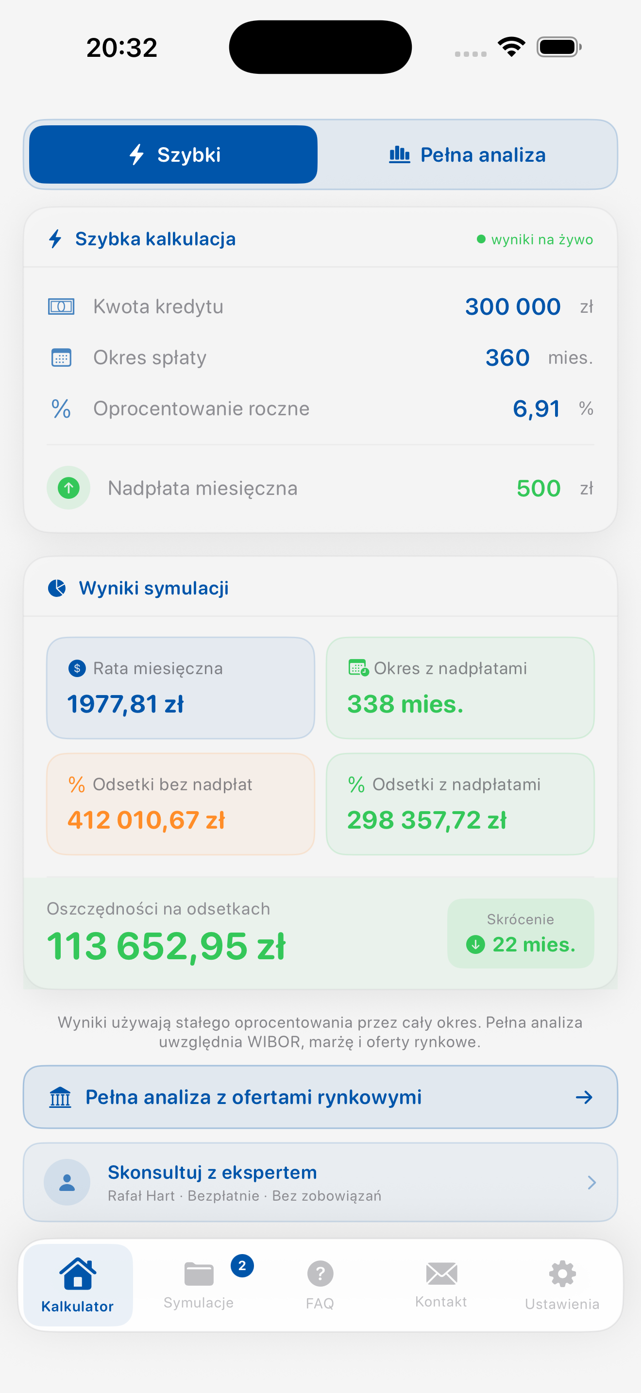 Kalkulator Kredytowy PRO — szybka kalkulacja